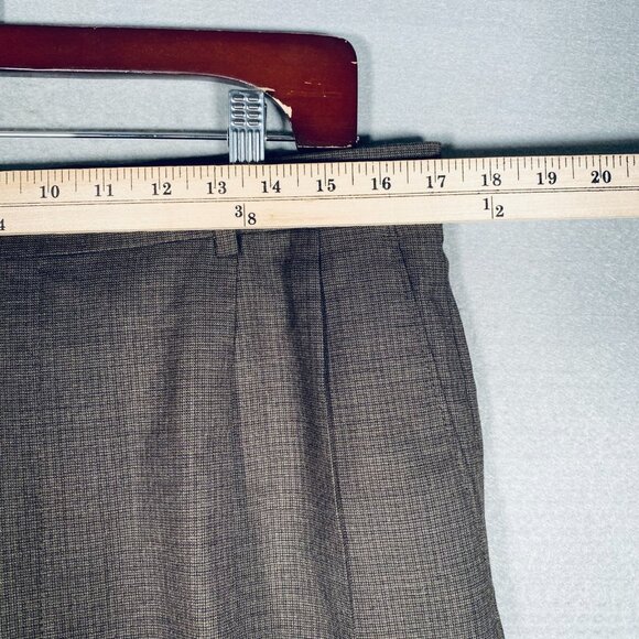 Hart Schaffner Marx Suit Mens 44R Brown Wool 2 Piece Blazer Pants 34x30 Union - Picture 16 of 16